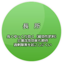 自然思考　堆肥　有機肥料の長所　長くゆっくり効く　土壌効果もあり