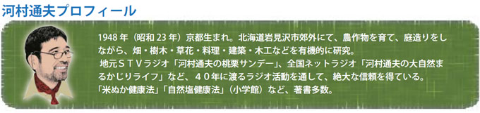 農業　堆肥　河村通夫プロフィール